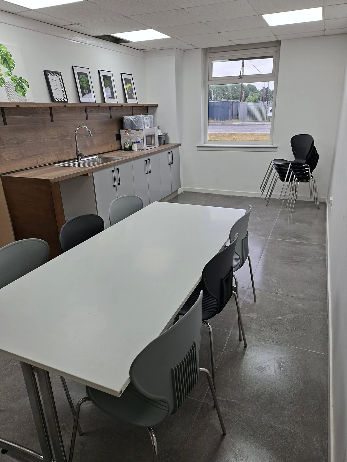 Clean office kitchen and staff area